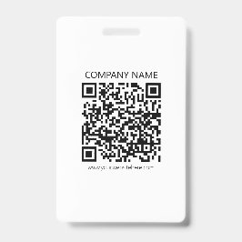 Maak je eigen QR-code | Zwart en Wit Badge