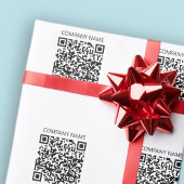 Maak je eigen QR-code | Zwart en Wit Cadeaupapier