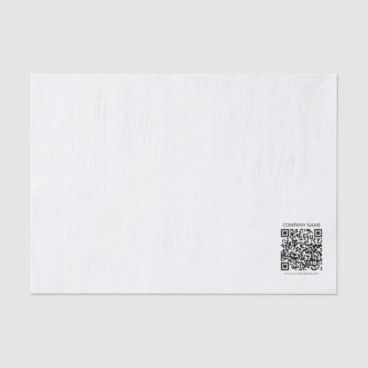 Maak je eigen QR-code | Zwart en Wit Tissuepapier (Voorkant)