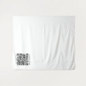 Maak je eigen QR-code | Zwart en Wit Wandkleed (Voorkant (horizontaal))