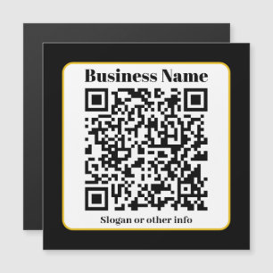 Maak je eigen QR-code Zwarte Witte Gouden Rand