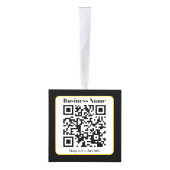 Maak je eigen QR-code | Zwarte Witte Gouden Rand Decoratie (Rechts)