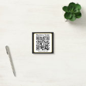 Maak je eigen QR-code | Zwarte Witte Gouden Rand Post-it® Notes (Kantoor)
