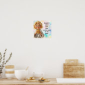 MAAK JE EIGEN quote poster - kunstposter (Keuken)