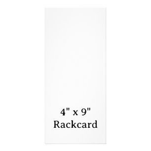 Maak Je Eigen Rack Card Reclamekaart