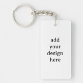 Maak je eigen rechthoek dubbelzijdig 1.5"x2.75" sleutelhanger (Voorkant)