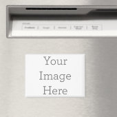 8,9 x 6,4 cm Rechthoekige magneet Magneet (Insitu (Vaatwasser))