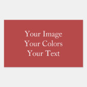 Maak je Eigen Rechthoekige Sticker (Voorkant)
