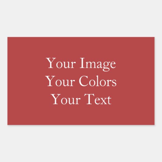 Maak je Eigen Rechthoekige Sticker (Voorkant)