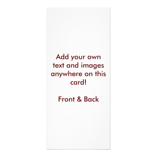 Maak je eigen reclamekaart (Voorkant)