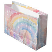 Maak je eigen regenboog Kerstbomen Groot Cadeauzakje (Voorkant Gekanteld)