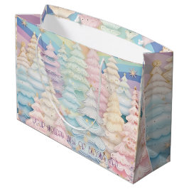 Maak je eigen regenboog Kerstpapier bomen Groot Cadeauzakje