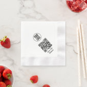 Maak Je Eigen Restaurant Logo QR Code Servet (Insitu)