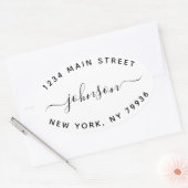 Maak je eigen retouradres ovale sticker (Envelop)