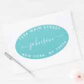 Maak Je Eigen Retouradres Ovale Sticker (Envelop)