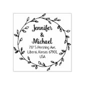 Maak je eigen, retouradres paar rubberstempel (Afrduk)