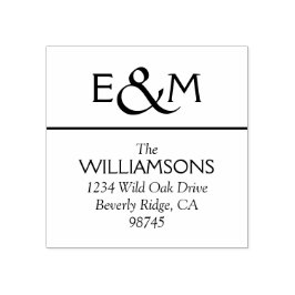 Maak je eigen retouradres rubberstempel