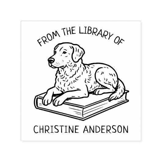 Maak je eigen | retriever | Uit de bibliotheek van Zelfinktende Stempel (Design)