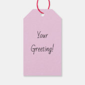 Maak Je Eigen Retro Franse Kip Kerstmis Cadeaulabel (Achterkant)