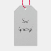 Maak je eigen retro kerstverlichting Kerstmis Cadeaulabel (Achterkant)