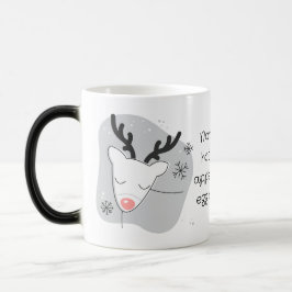 Maak je eigen retro rendier zilveren kerst- magische mok