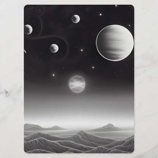 Maak je eigen retro ruimte scène menu (Achterkant)