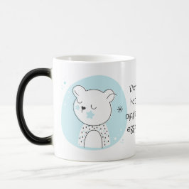 Maak Je Eigen Retro Teddybeer Blauwe Kerstmis Magische Mok