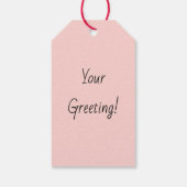 Maak je eigen retro vos-oranje kerstfeest cadeaulabel (Achterkant)