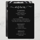 Maak Je Eigen Retro Zwarte Ster Pinup Menu (Voorkant / Achterkant)