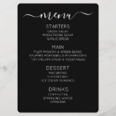 Maak Je Eigen Retro Zwarte Ster Pinup Menu (Voorkant)