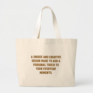 Maak Je Eigen Reuzentas Grote Tote Bag