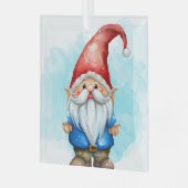 Maak je eigen rode en blauwe kerstkabouter glas ornament (Voorkant links)