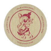Maak Je Eigen Rode & Gouden Ganesh Fluit Snijplank (Voorkant)