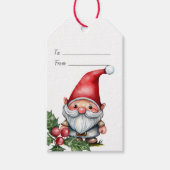 Maak Je Eigen Rode Kerstkabouter Cadeaulabel (Voorkant)