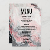 Maak Je Eigen Rode Marmer Menu (Voorkant / Achterkant)