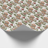 Maak Je Eigen Rode Paddenstoel Fee Huizen Cadeaupapier (Hoek)