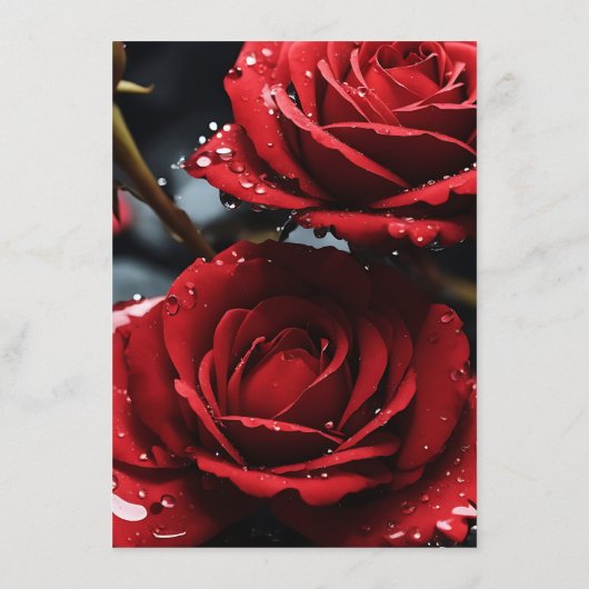 Maak Je Eigen Rode Rozen Close-up Menu (Achterkant)