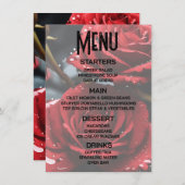Maak Je Eigen Rode Rozen Close-up Menu (Voorkant / Achterkant)