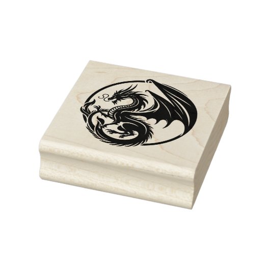 Maak Je Eigen Roken Vuur Draak Embleem Rubberstempel (Stempel)