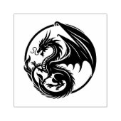 Maak Je Eigen Roken Vuur Draak Embleem Rubberstempel (Afrduk)