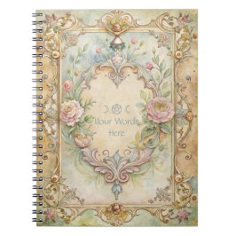 Maak je eigen romantische vintage tuin met roze ro notitieboek