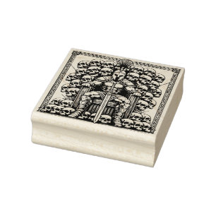 Maak je eigen Romeinse god Mars schedels Rubberstempel