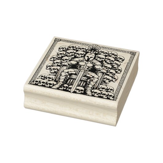 Maak je eigen Romeinse god Mars schedels Rubberstempel (Stempel)