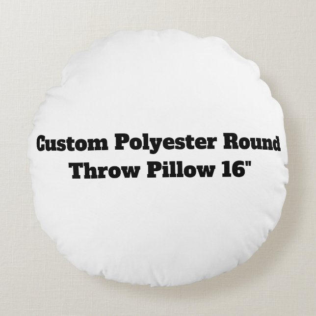 Maak Je Eigen Ronde 40cm Polyester Kussen (Voorkant)