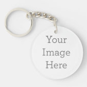 Rond (1-zijde) Sleutelhanger (Voorkant)