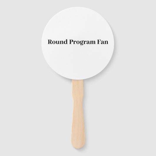 Maak je eigen ronde handventilator 5,75" diameter handwaaier (Voorkant)