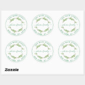 Maak Je Eigen Ronde Retouradres Ronde Sticker (Vel)