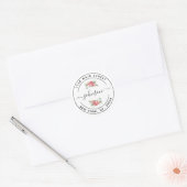 Maak Je Eigen Ronde Retouradres Sticker (Envelop)