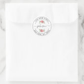 Maak Je Eigen Ronde Retouradres Sticker (Tas)