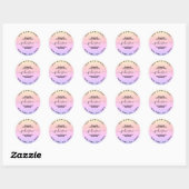 Maak Je Eigen Ronde Retouradres Sticker (Vel)